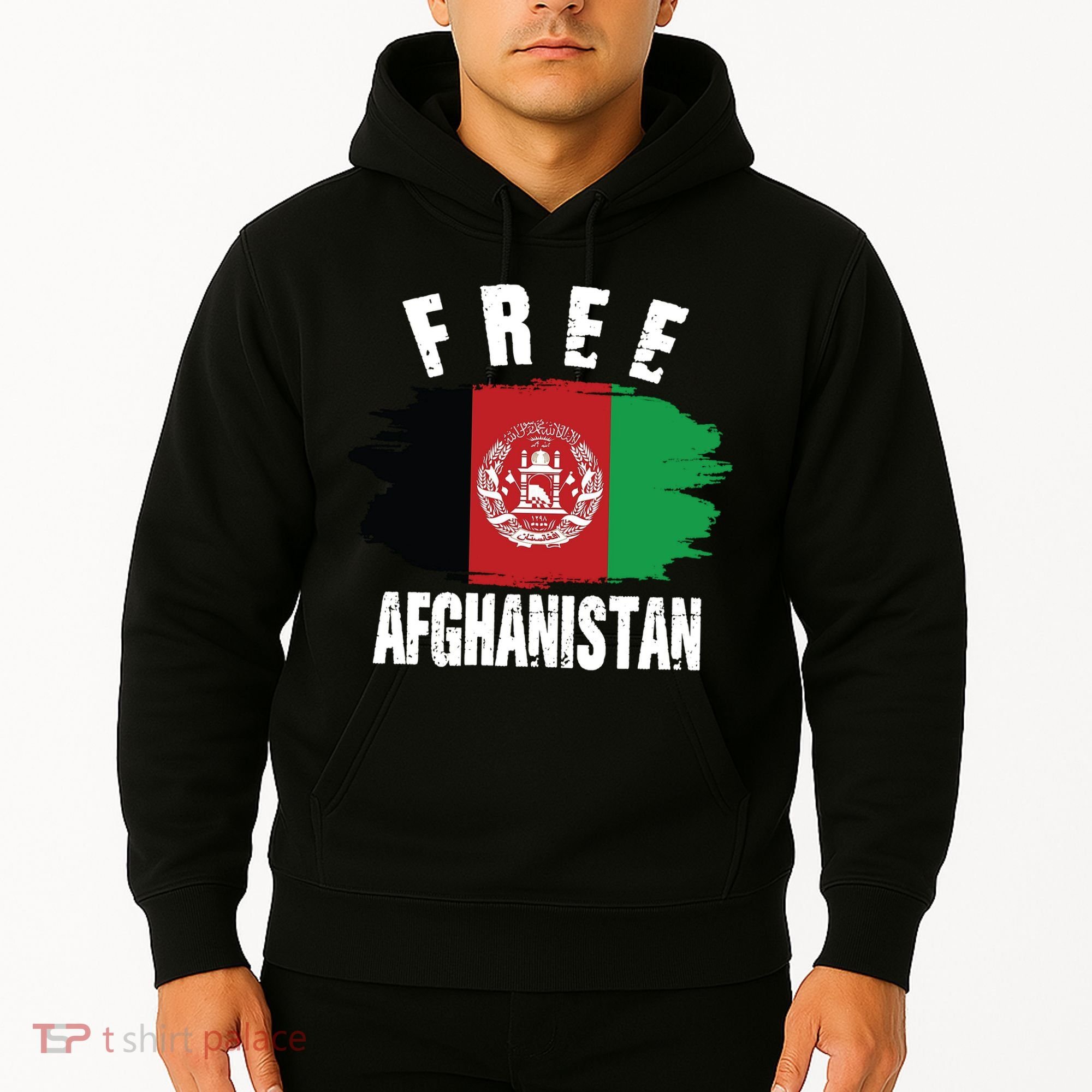 Free Afghanistan AFG Flag Hoodie