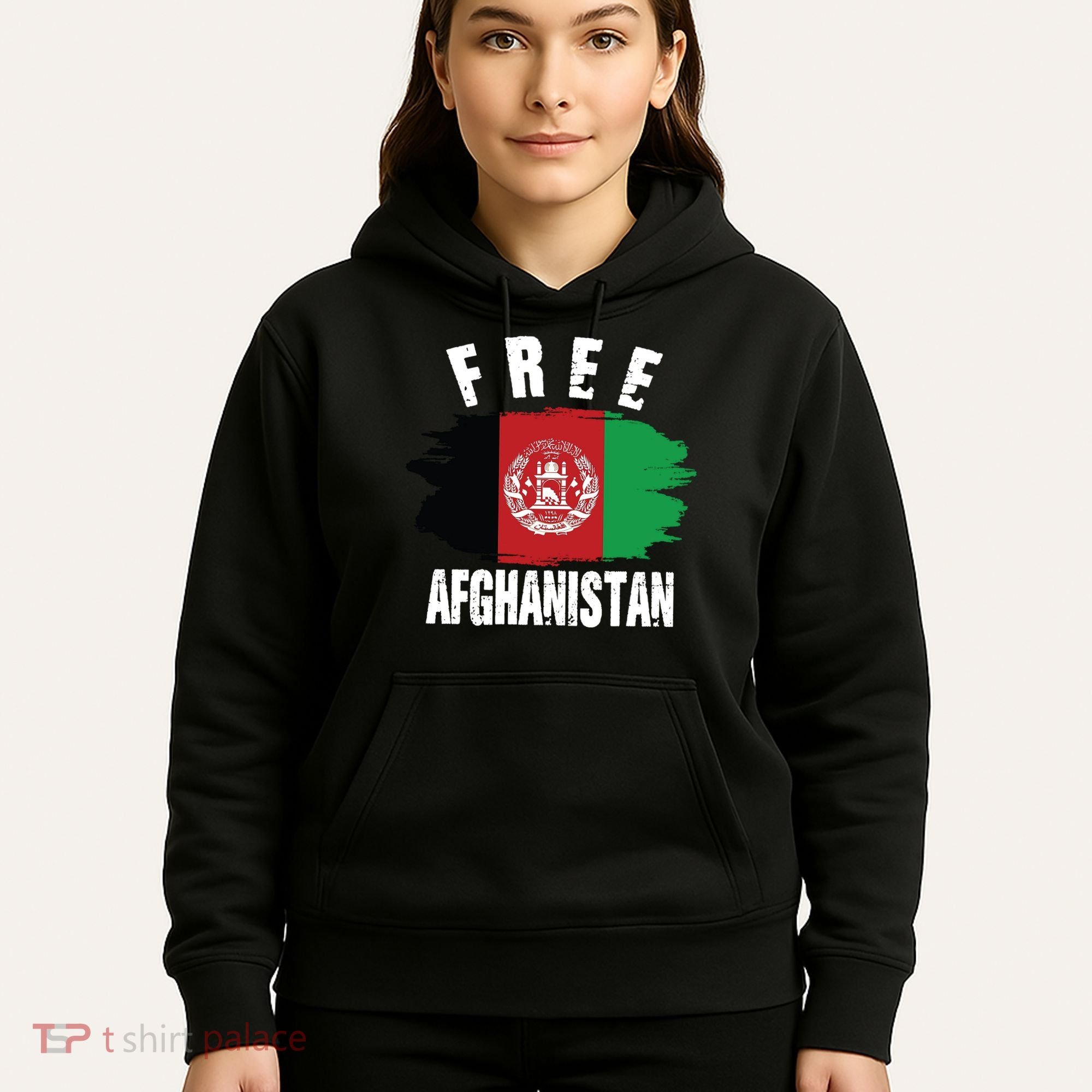 Free Afghanistan AFG Flag Hoodie