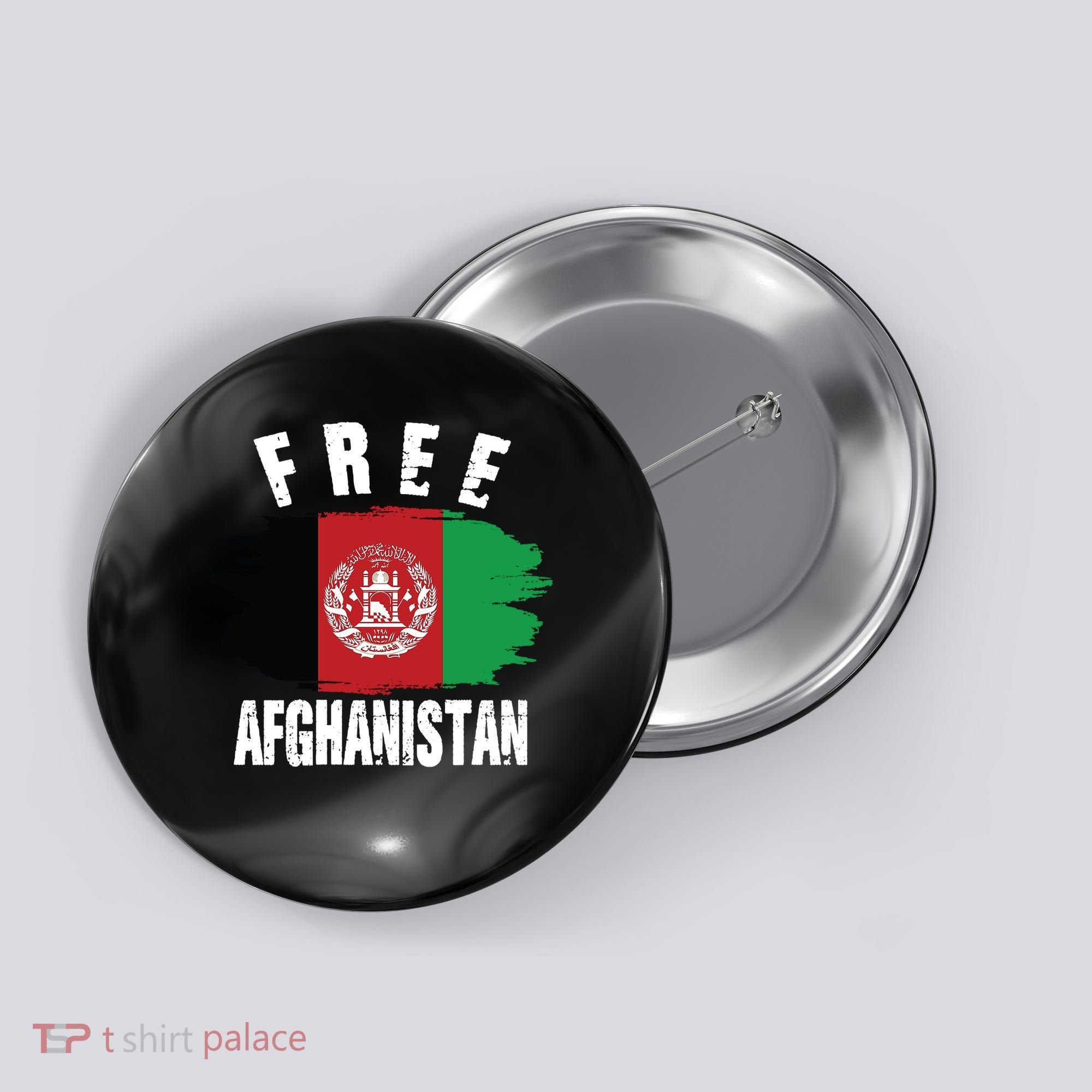Free Afghanistan AFG Flag Button
