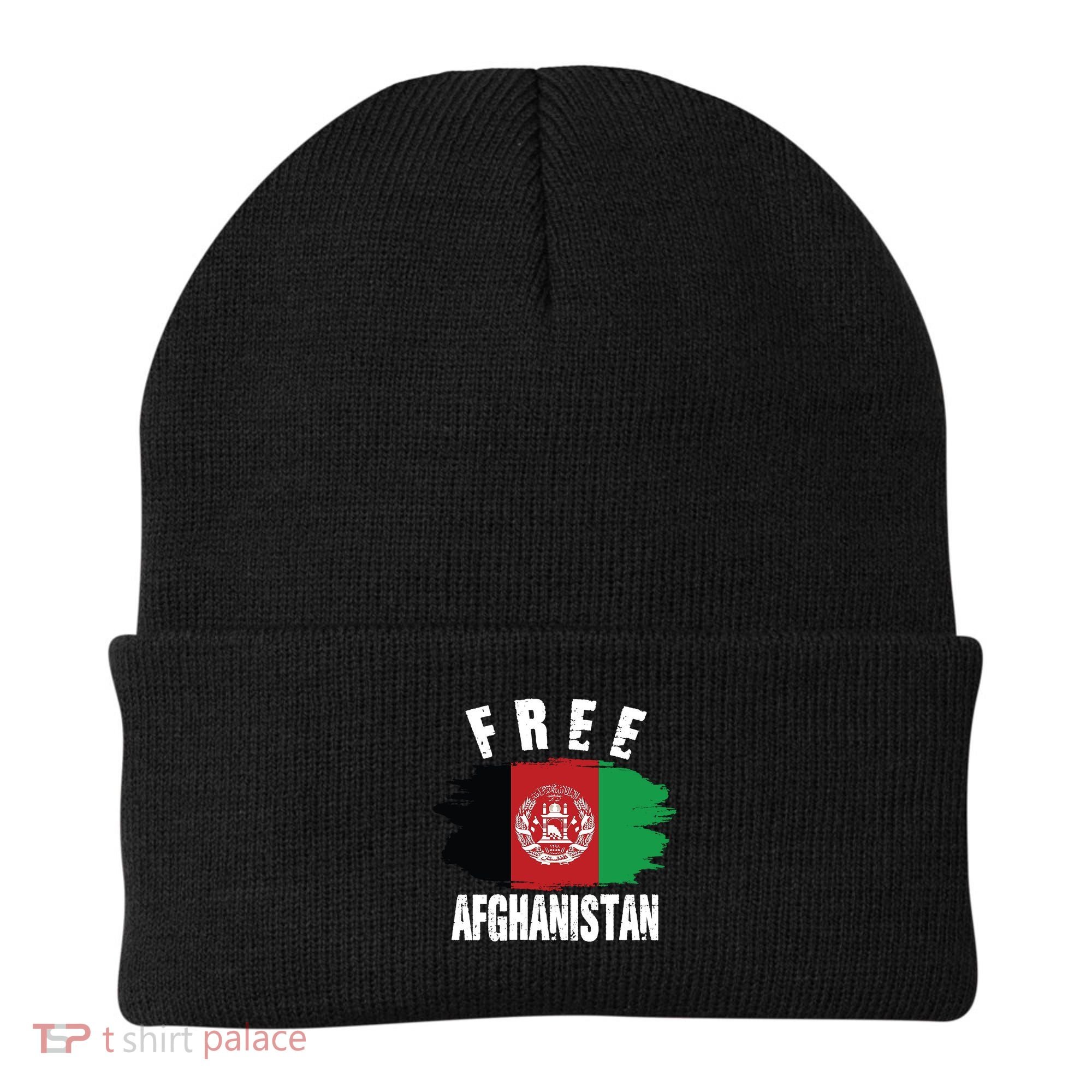 Free Afghanistan AFG Flag Beanie