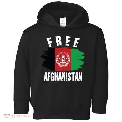 Free Afghanistan AFG Flag Toddler Hoodie