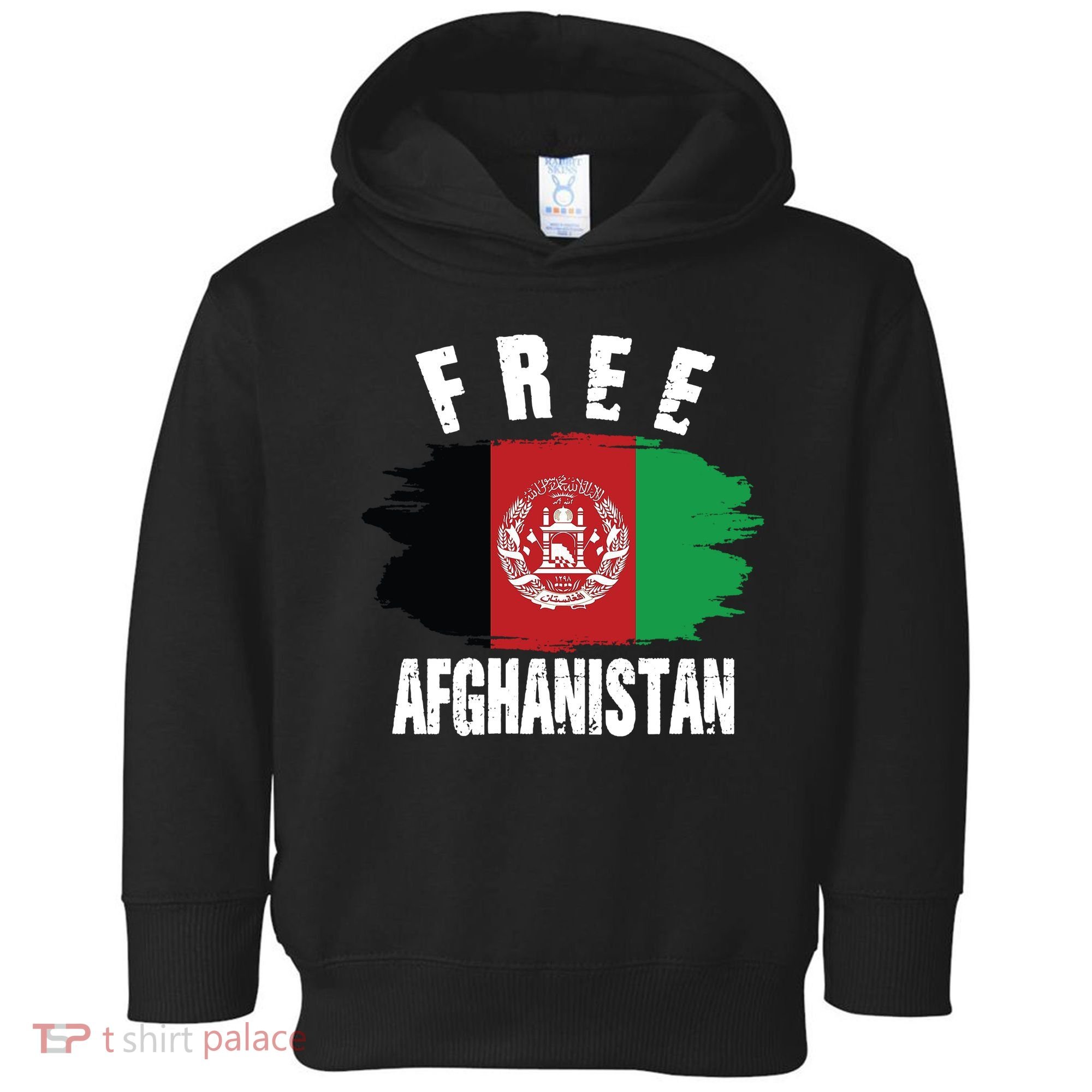 Free Afghanistan AFG Flag Toddler Hoodie