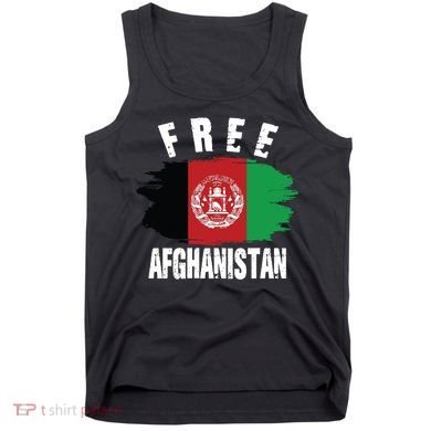 Free Afghanistan AFG Flag Tank Top
