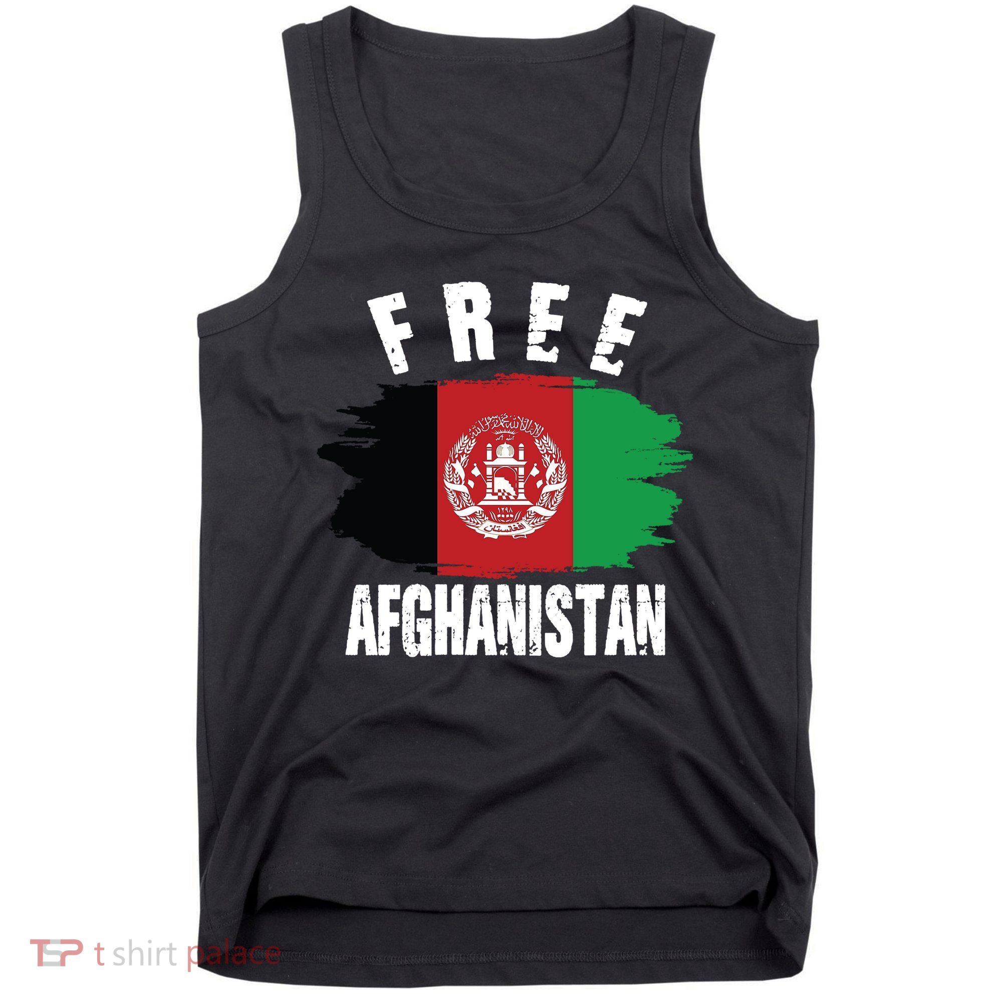 Free Afghanistan AFG Flag Tank Top