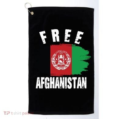 Free Afghanistan AFG Flag Golf Towel