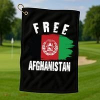 Free Afghanistan AFG Flag Golf Towel thumb 1