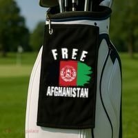 Free Afghanistan AFG Flag Golf Towel thumb 2