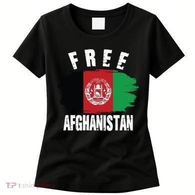 Free Afghanistan AFG Flag Women's T-Shirt