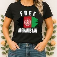 Free Afghanistan AFG Flag Women's T-Shirt thumb 2