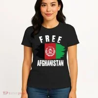 Free Afghanistan AFG Flag Women's T-Shirt thumb 4