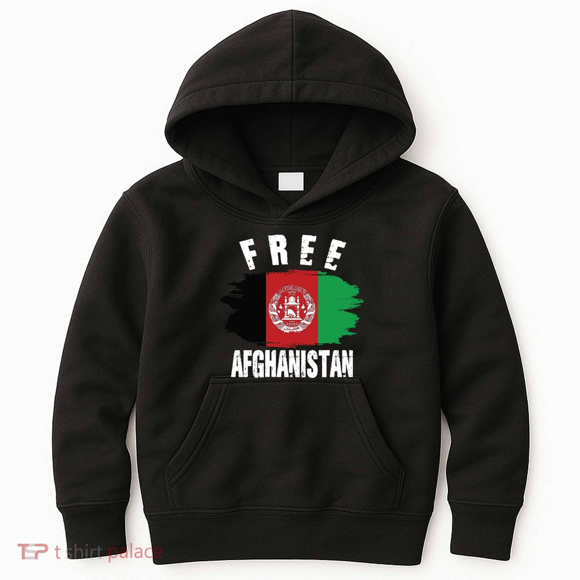 Free Afghanistan AFG Flag Kids Hoodie
