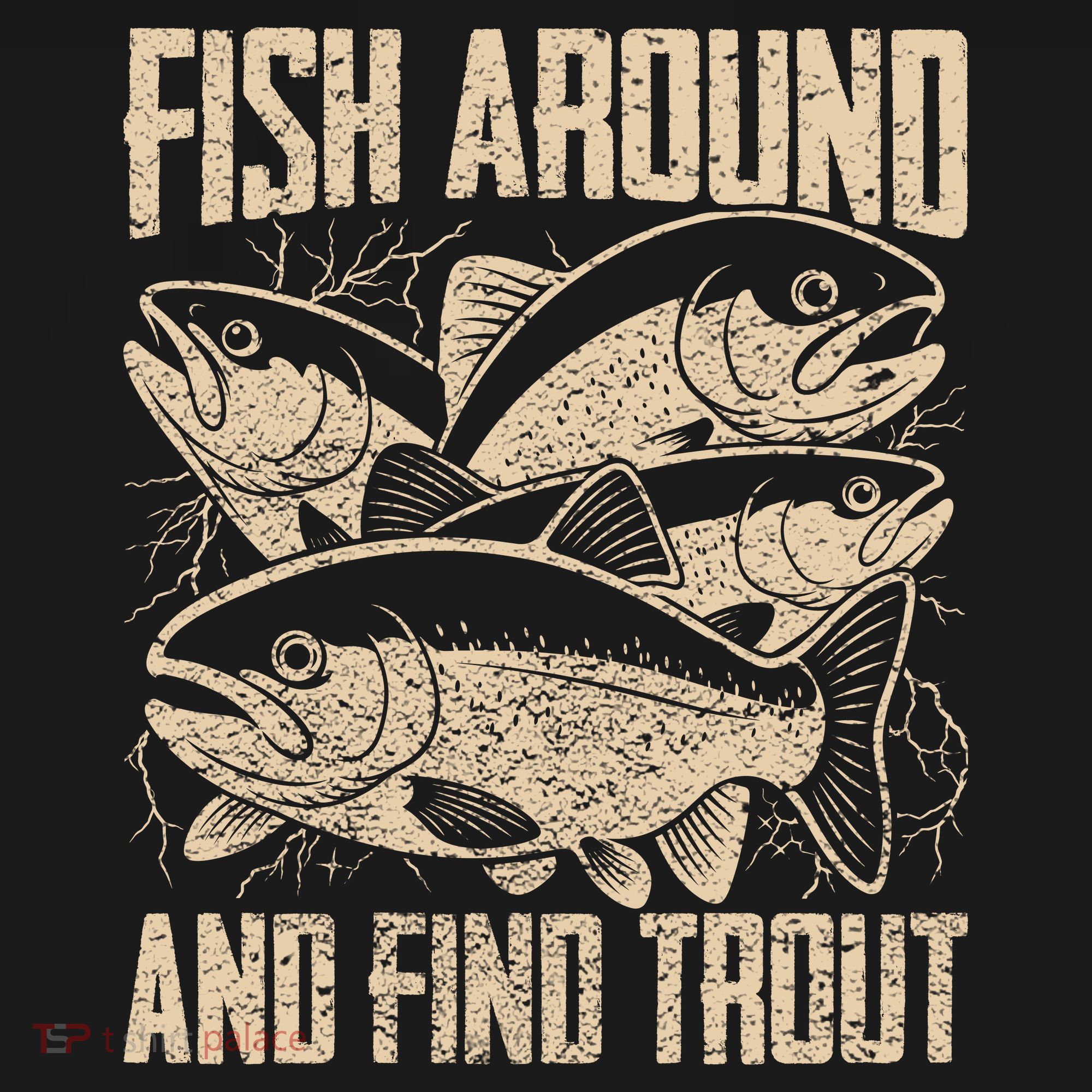 Fish Around And Find Trout Funny Fishing Meme Women's Hoodie