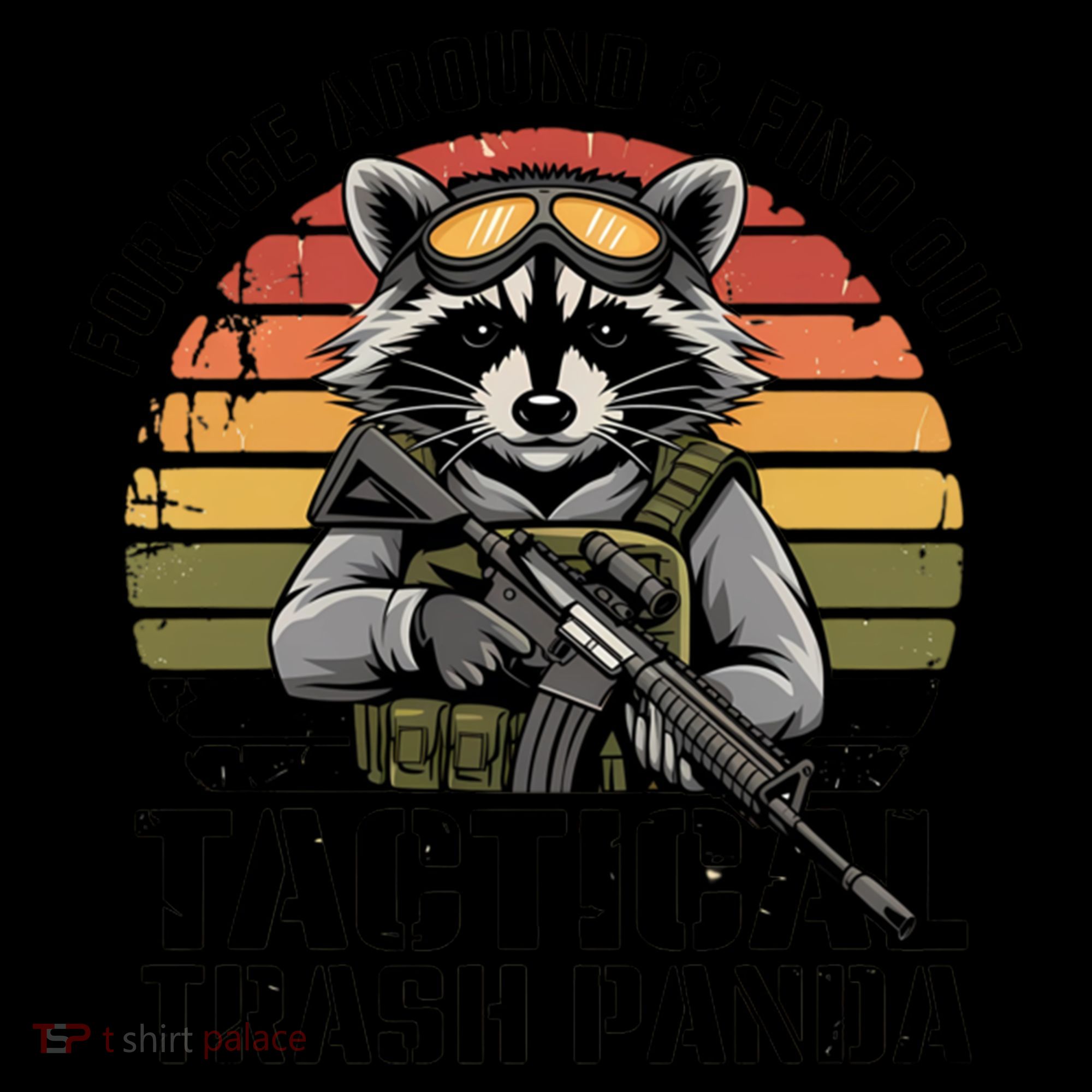 Forage Around And Find Out Tactical Trash Panda Funny Raccoon Meaningful Gift Coffee Mug