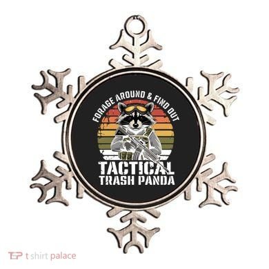 Forage Around And Find Out Tactical Trash Panda Funny Raccoon Meaningful Gift Ornament