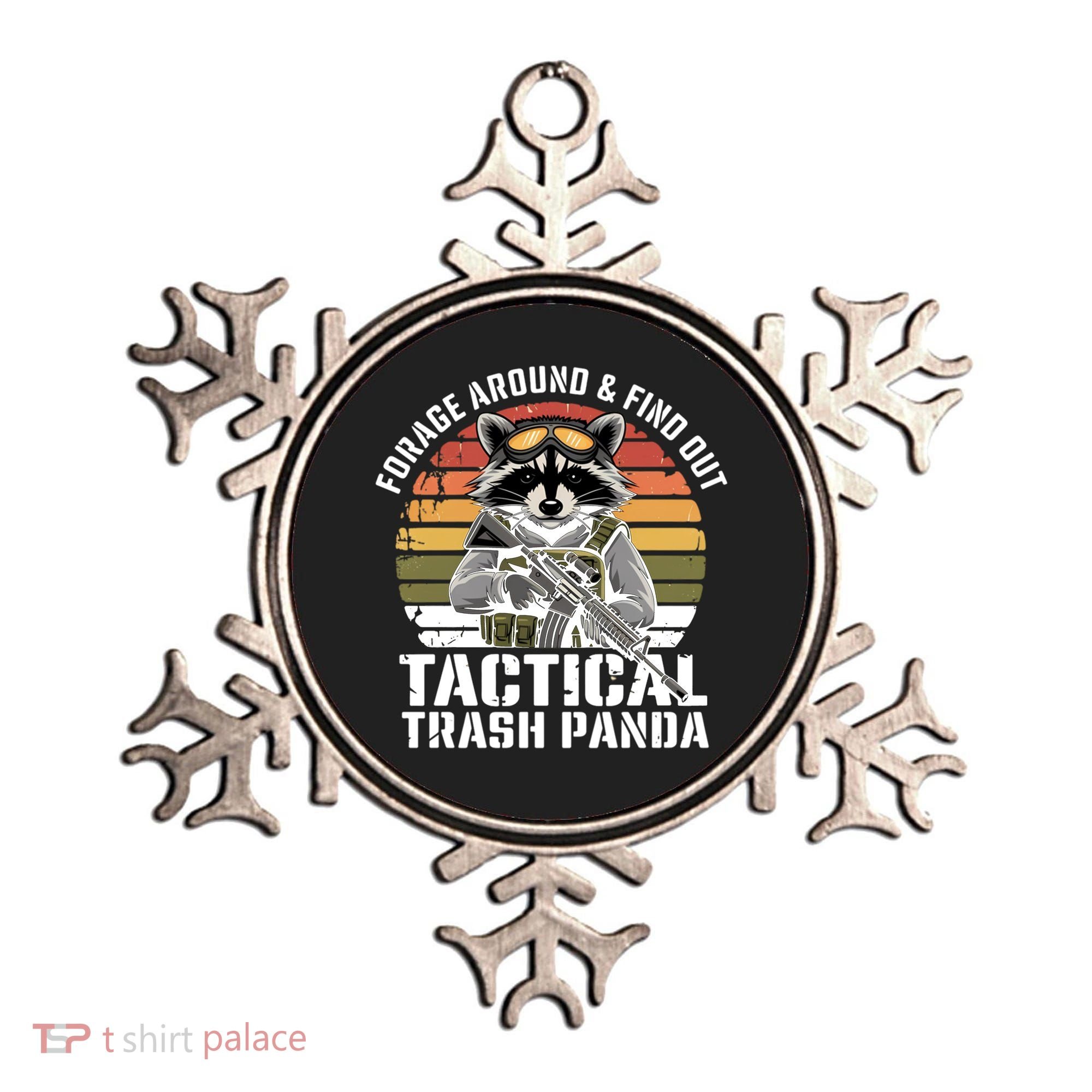 Forage Around And Find Out Tactical Trash Panda Funny Raccoon Meaningful Gift Ornament