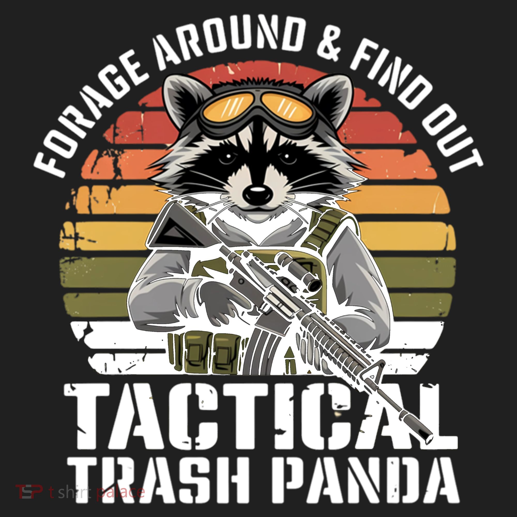 Forage Around And Find Out Tactical Trash Panda Funny Raccoon Meaningful Gift Hat