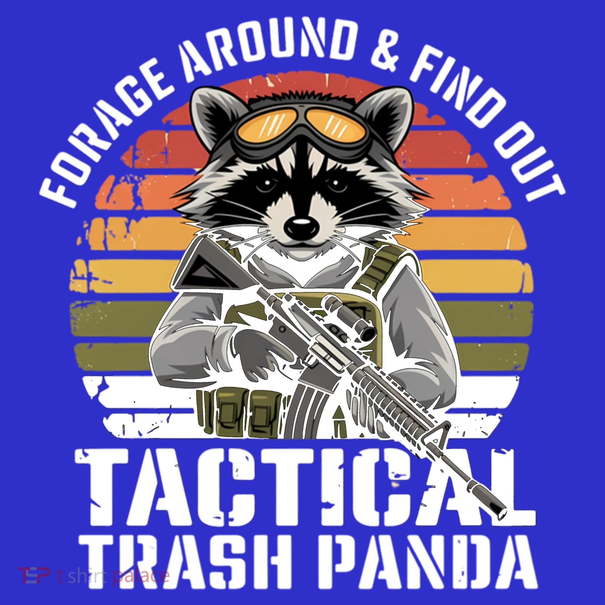 Forage Around And Find Out Tactical Trash Panda Funny Raccoon Meaningful Gift Apron
