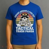 Forage Around And Find Out Tactical Trash Panda Funny Raccoon Meaningful Gift T-Shirt thumb 3