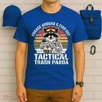 Forage Around And Find Out Tactical Trash Panda Funny Raccoon Meaningful Gift T-Shirt thumb 6
