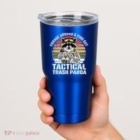 Forage Around And Find Out Tactical Trash Panda Funny Raccoon Meaningful Gift Tumbler thumb 2