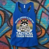 Forage Around And Find Out Tactical Trash Panda Funny Raccoon Meaningful Gift Women's Tank Top thumb 3
