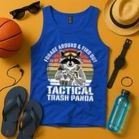 Forage Around And Find Out Tactical Trash Panda Funny Raccoon Meaningful Gift Tank Top thumb 4