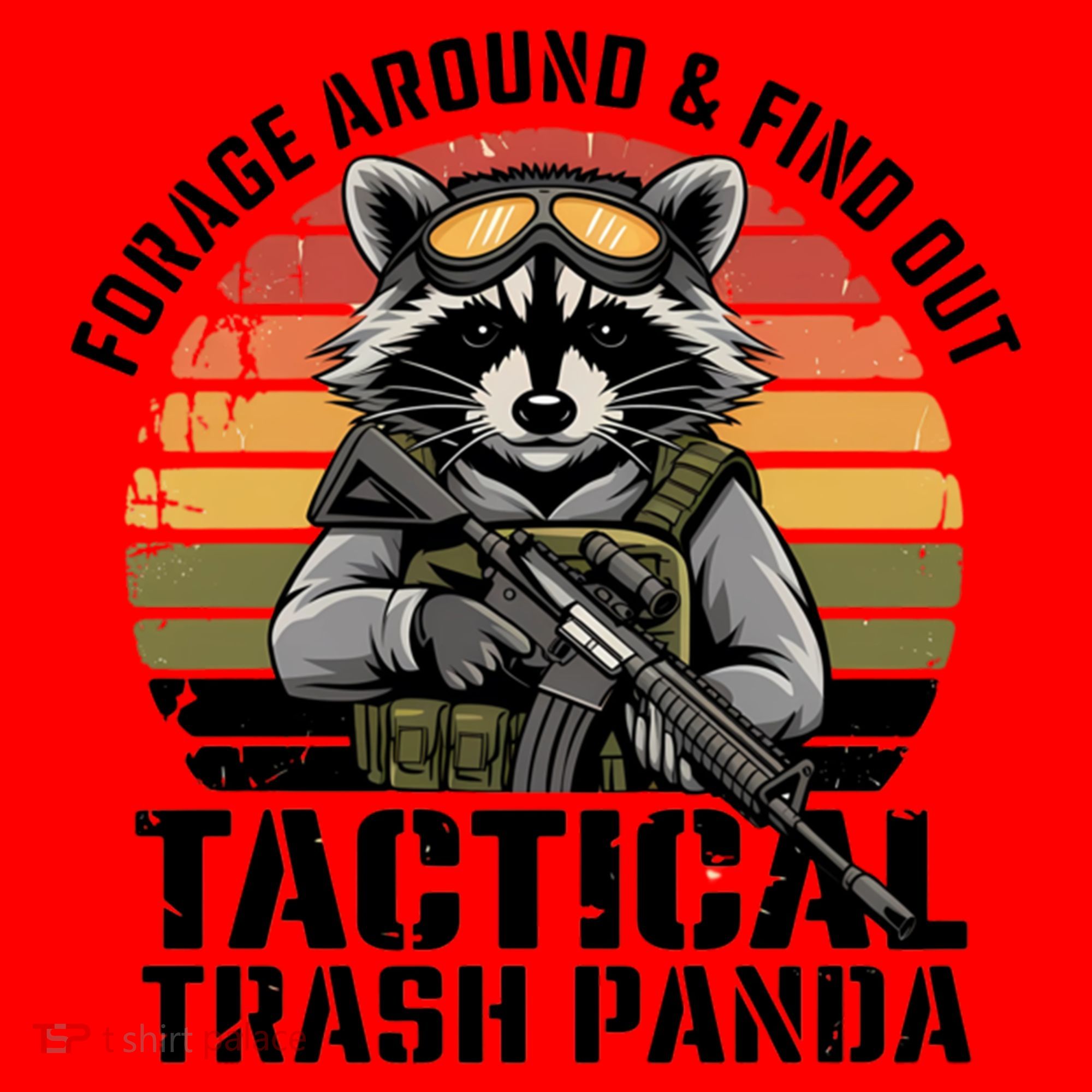 Forage Around And Find Out Tactical Trash Panda Funny Raccoon Meaningful Gift Santa Hat