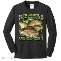 Fish Around And Find Trout Kids Long Sleeve Shirt thumb 0