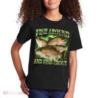Fish Around And Find Trout Kids T-Shirt thumb 2