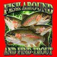 Fish Around And Find Trout Santa Hat thumb 1