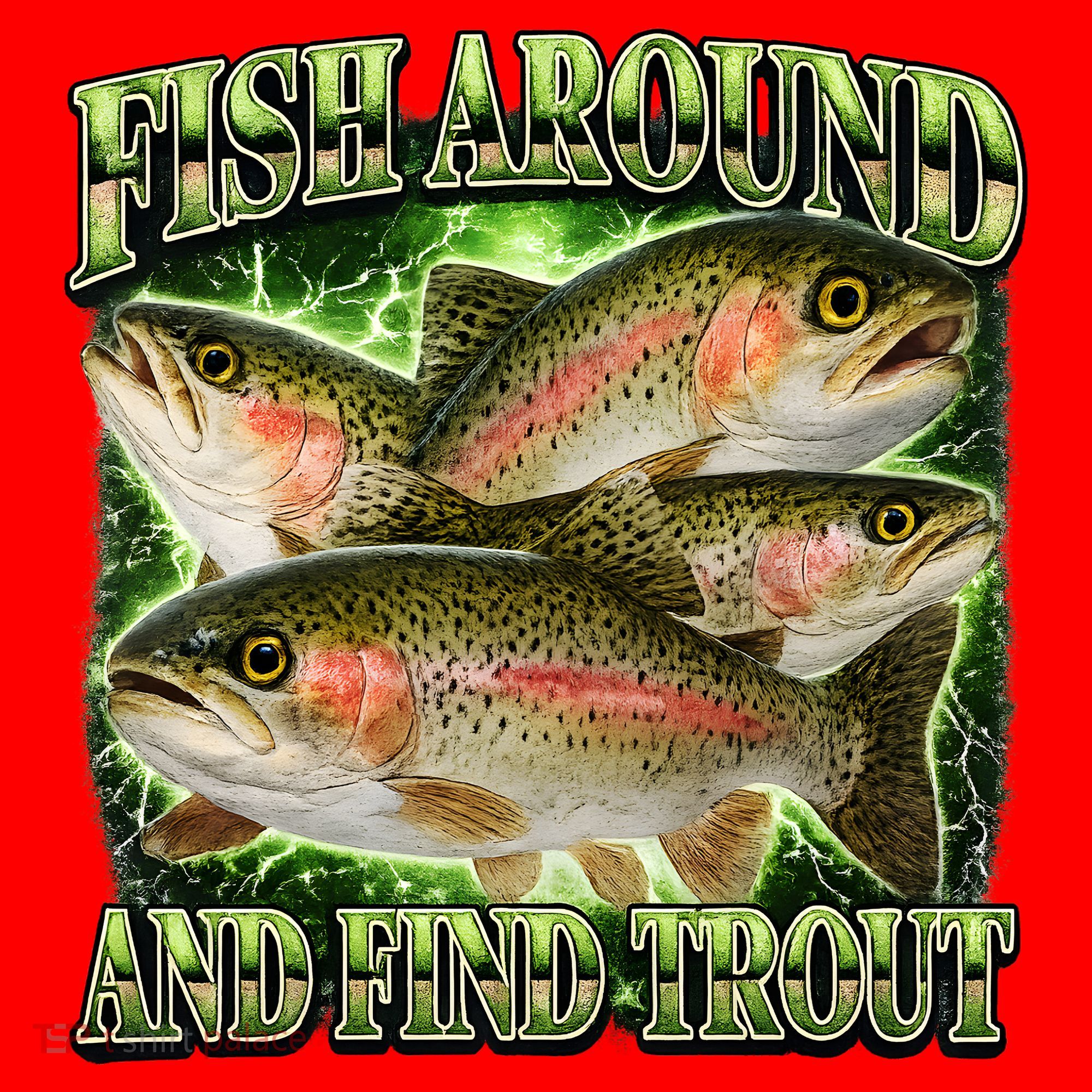 Fish Around And Find Trout Santa Hat