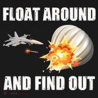 Float Around And Find Out Military Jet Shooting Balloon Tank Top thumb 6