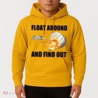 Float Around And Find Out Military Jet Shooting Balloon Hoodie thumb 2