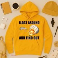 Float Around And Find Out Military Jet Shooting Balloon Hoodie thumb 3