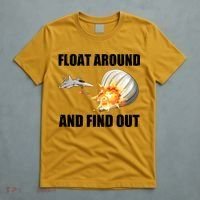 Float Around And Find Out Military Jet Shooting Balloon T-Shirt thumb 5