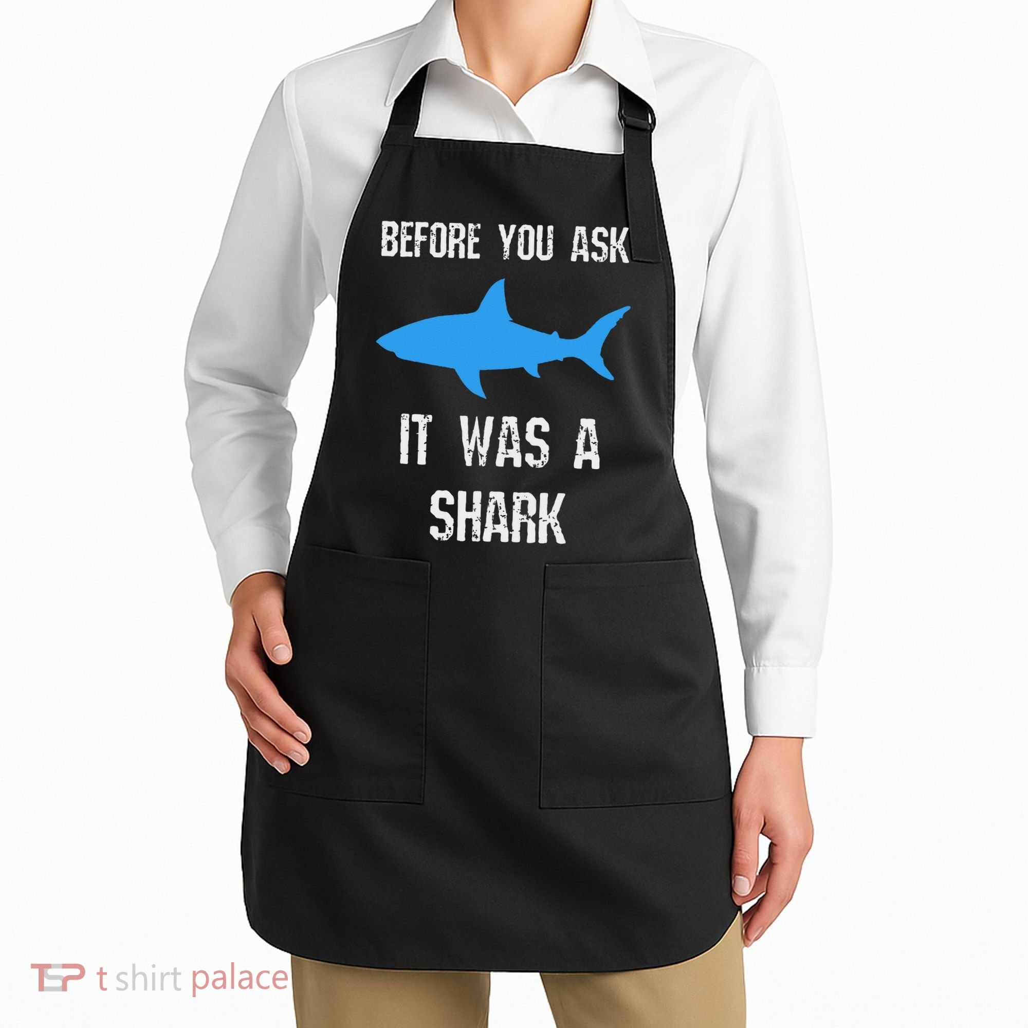 Funny Ampu Amputation Surgery Shark Humor Apron