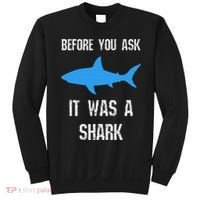Funny Ampu Amputation Surgery Shark Humor Sweatshirt thumb 0