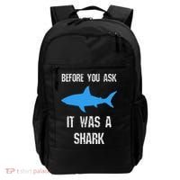 Funny Ampu Amputation Surgery Shark Humor Backpack thumb 0