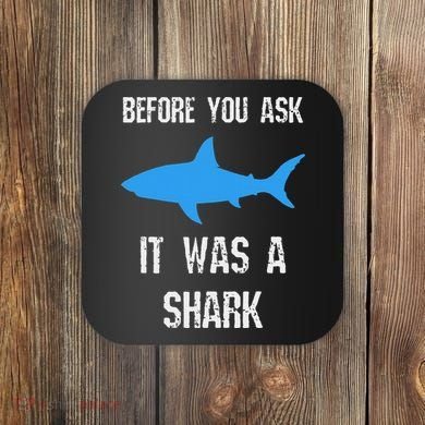 Funny Ampu Amputation Surgery Shark Humor Coaster