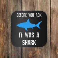 Funny Ampu Amputation Surgery Shark Humor Coaster thumb 0