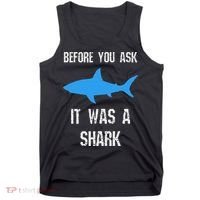 Funny Ampu Amputation Surgery Shark Humor Tank Top thumb 0