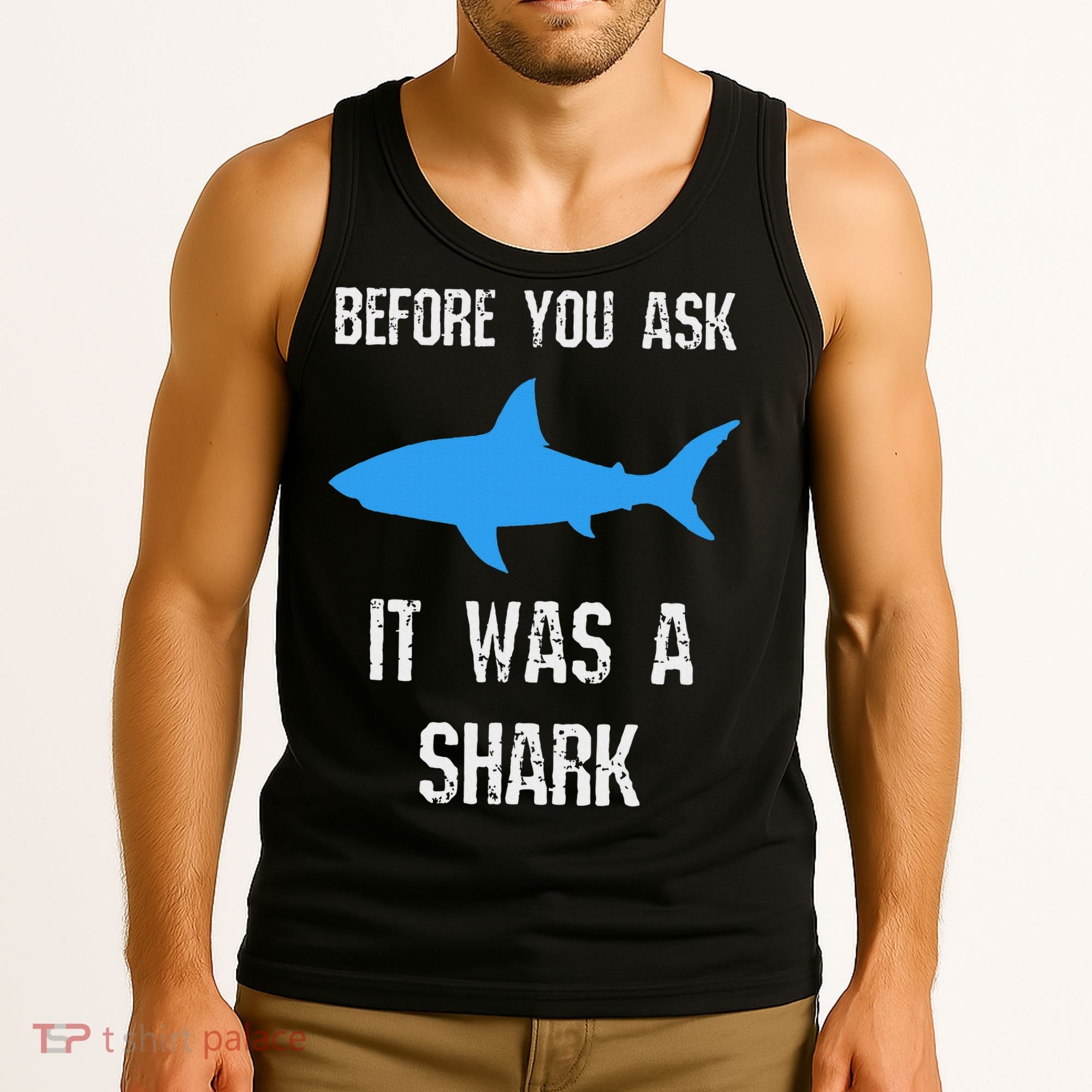 Funny Ampu Amputation Surgery Shark Humor Tank Top