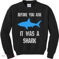 Funny Ampu Amputation Surgery Shark Humor Kids Sweatshirt thumb 0