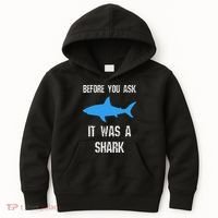 Funny Ampu Amputation Surgery Shark Humor Kids Hoodie thumb 0
