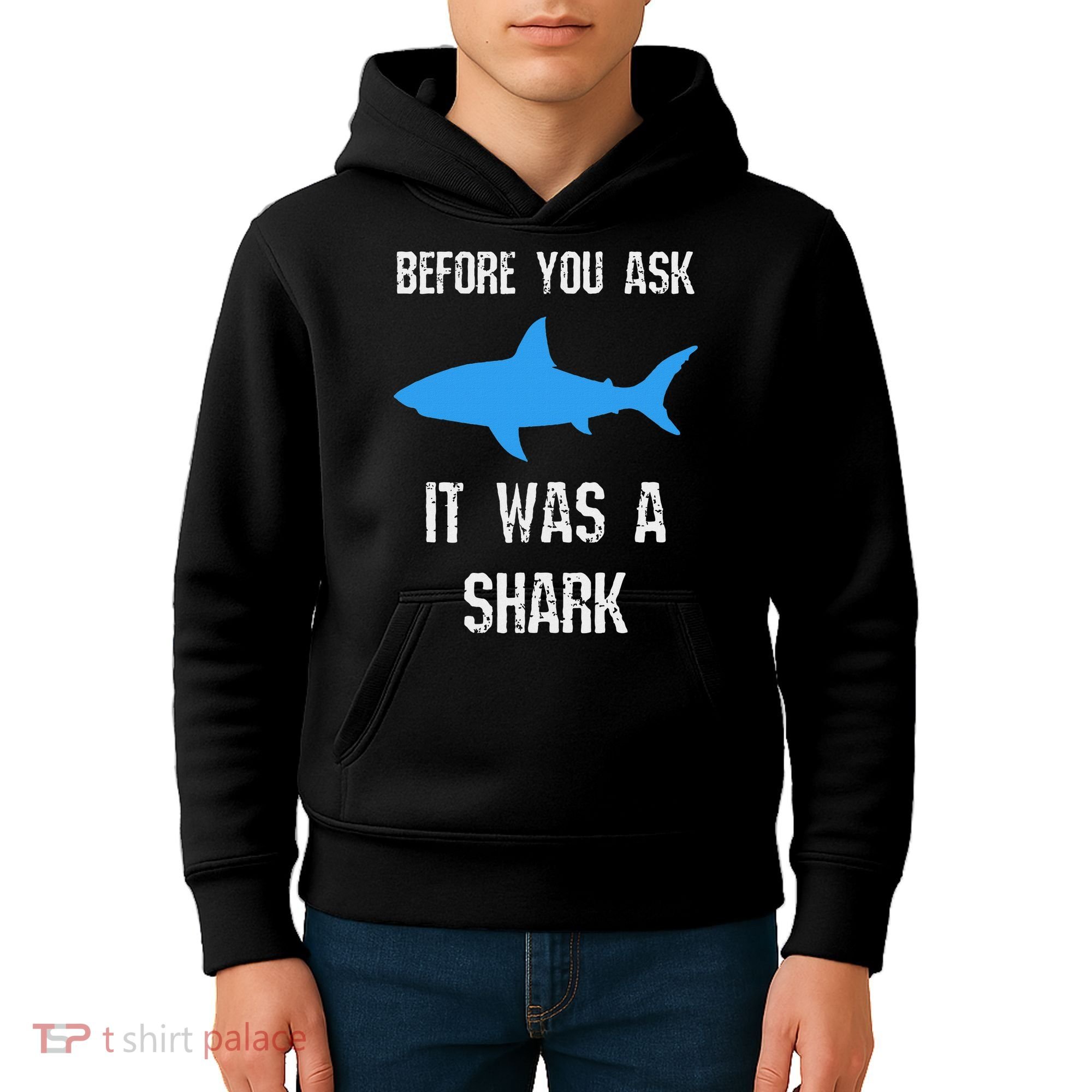 Funny Ampu Amputation Surgery Shark Humor Kids Hoodie