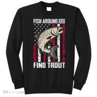 Fish Around And Find Trout Funny Fishing Sweatshirt thumb 0