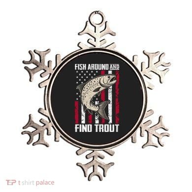 Fish Around And Find Trout Funny Fishing Ornament