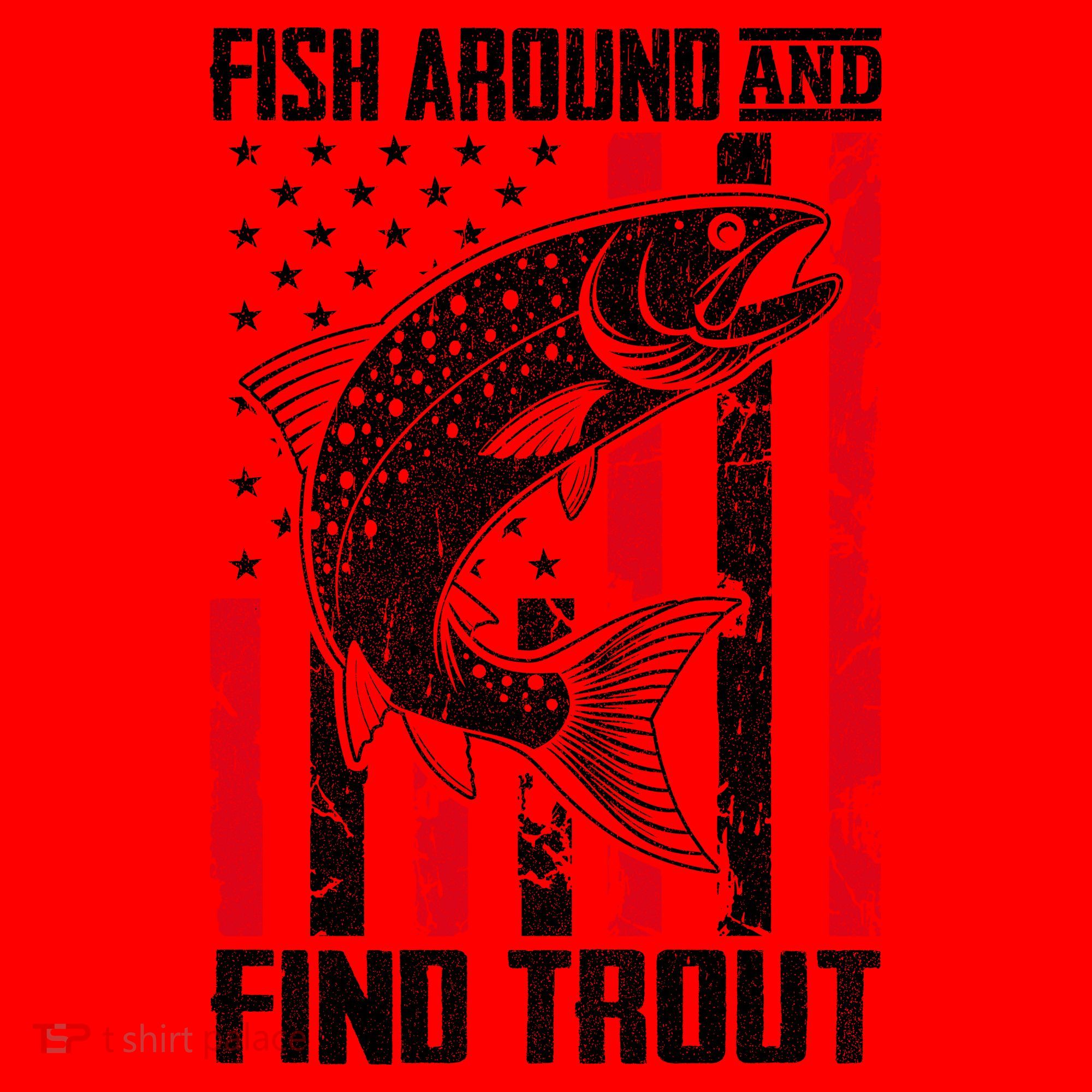 Fish Around And Find Trout Funny Fishing Santa Hat