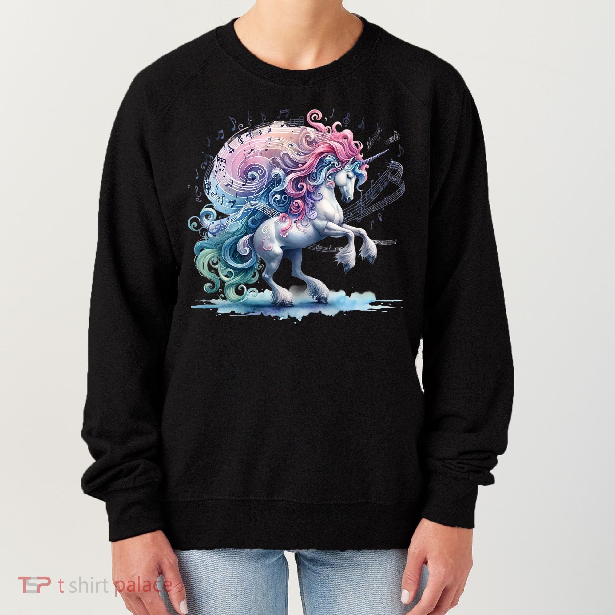 Fantasy Animals Amazing Musical Unicorn Friends Cute Gift Women's Sweatshirt