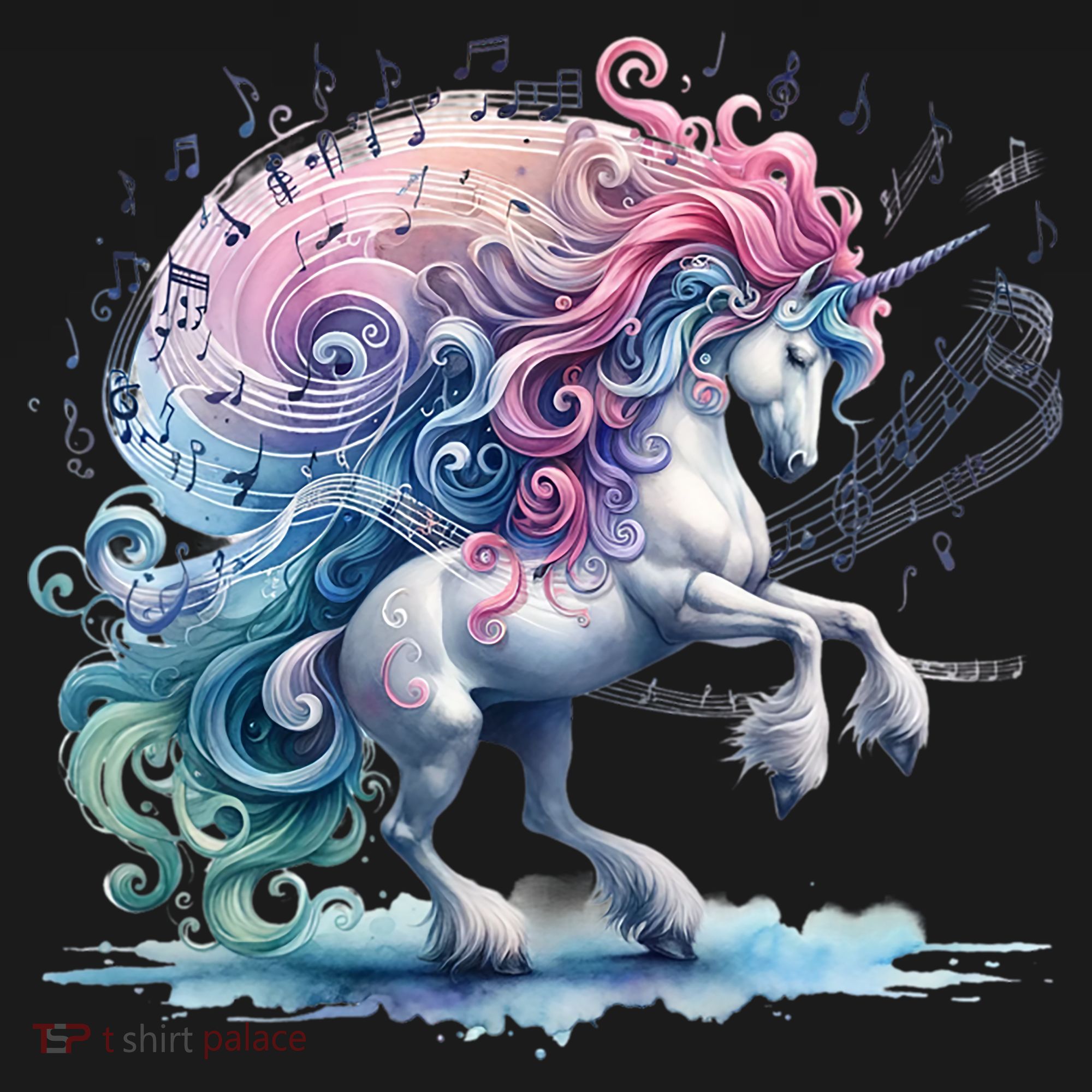 Fantasy Animals Amazing Musical Unicorn Friends Cute Gift Doggie Tank